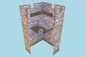 Wall Corner Wall Elevated